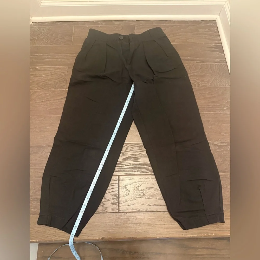 Zara Linen Blend Tapered Fit Pants